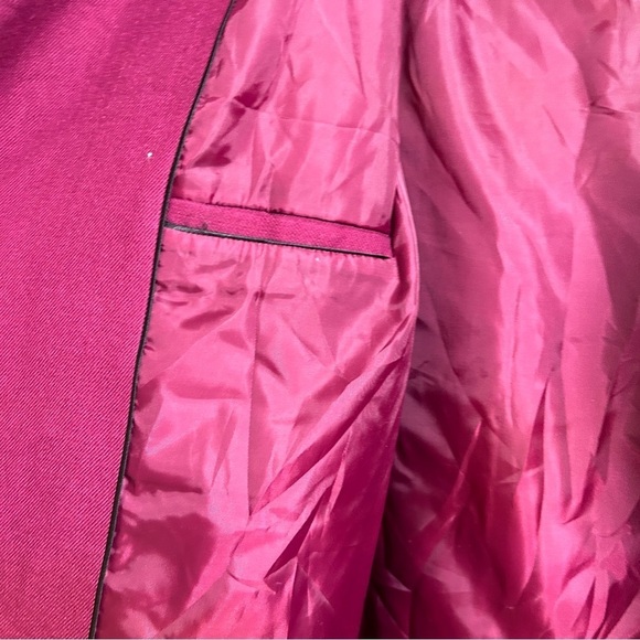 RW& Co Wool Coat Hooded w/ Extra Large Hood Witchy Cloak Style Fuchsia Small - Picture 6 of 10